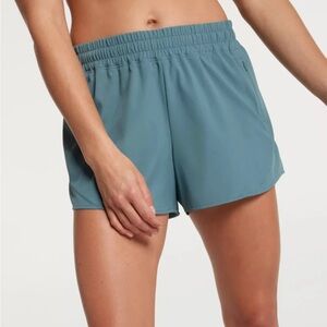 Calia Mid-Rise Infinity Run Shorts 2X  -Puya Green-